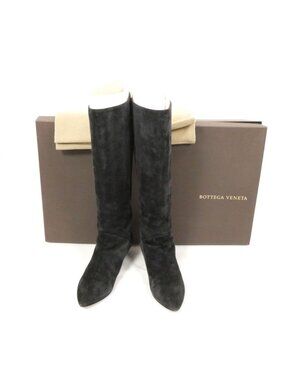 Bottega Veneta Long Boots Suede Wedge Sole 36.5